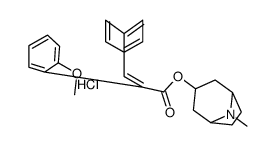 (8-methyl-8-azoniabicyclo[3.2.1]octan-3-yl) (E)-2-(2-methoxyphenyl)-3-phenylprop-2-enoate,chloride结构式