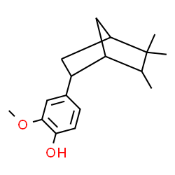 (exo,exo)-2-methoxy-4-(5,5,6-trimethylbicyclo[2.2.1]hept-2-yl)phenol结构式