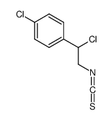 1-chloro-4-(1-chloro-2-isothiocyanatoethyl)benzene结构式