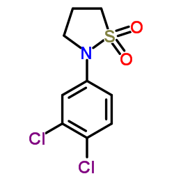 2-(3,4-Dichlorophenyl)-1,2-thiazolidine 1,1-dioxide结构式