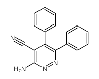 4-Pyridazinecarbonitrile,3-amino-5,6-diphenyl-结构式