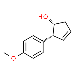 3-Cyclopenten-1-ol,2-(4-methoxyphenyl)-,(1R,2R)-rel-(9CI) Structure