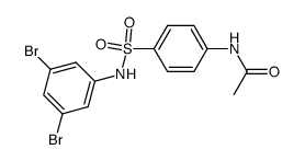 N-acetyl-sulfanilic acid-(3,5-dibromo-anilide)结构式