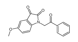 5-methoxy-1-phenacylindole-2,3-dione结构式