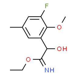 Benzeneethanimidic acid,3-fluoro--alpha--hydroxy-2-methoxy-5-methyl-,ethyl ester (9CI)结构式