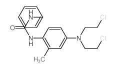 1-[4-[bis(2-chloroethyl)amino]-2-methyl-phenyl]-3-phenyl-urea Structure