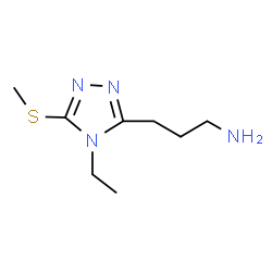 4H-1,2,4-Triazole-3-propanamine,4-ethyl-5-(methylthio)-(9CI) Structure