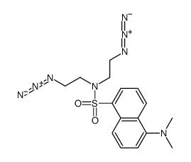 N,N-bis(2-azidoethyl)-5-(dimethylamino)naphthalene-1-sulfonamide Structure