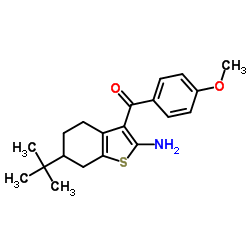 (2-amino-6-tert-butyl-4,5,6,7-tetrahydro-1-benzothien-3-yl)(4-methoxyphenyl)methanone图片