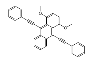 1,4-dimethoxy-9,10-bis(2-phenylethynyl)anthracene结构式