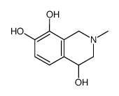 1,2,3,4-tetrahydro-4,7,8-trihydroxy-2-methylisoquinoline结构式