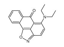 5-diethylaminoanthra[1,9-c,d]isoxazol-6-one Structure