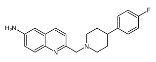 2-[[4-(4-fluorophenyl)piperidin-1-yl]methyl]quinolin-6-amine Structure