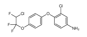 3-chloro-4-[4-(2-chloro-1,1,2-trifluoroethoxy)phenoxy]aniline Structure