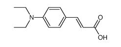 3-(4-(diethylamino)phenyl)acrylic acid structure