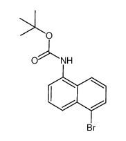 (5-bromonaphthalen-1-yl)-carbamic acid tert-butyl ester Structure