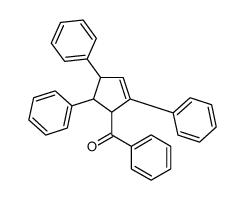 5-Benzoyl-1,3,4-triphenyl-1-cyclopentene结构式