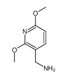 (2,6-dimethoxypyridin-3-yl)methanamine structure