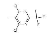 4,6-dichloro-5-methyl-2-trifluoromethylpyrimidine结构式