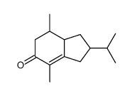 2-isopropyl-4,7-dimethyl-1,2,3,6,7,7a-hexahydro-inden-5-one Structure