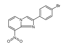 Imidazo[1,2-a]pyridine, 2-(4-bromophenyl)-8-nitro Structure