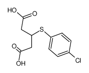 3-((4-chlorophenyl)thio)pentanedioic acid结构式