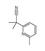 2-methyl-2-(6-methylpyridin-2-yl)propanenitrile structure