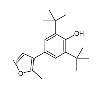 2,6-ditert-butyl-4-(5-methyl-1,2-oxazol-4-yl)phenol Structure