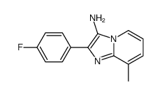 2-(4-fluorophenyl)-8-methylimidazo[1,2-a]pyridin-3-amine结构式