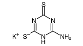 6-amino-1H-[1,3,5]triazine-2,4-dithione, potassium-salt结构式