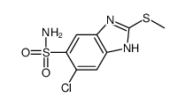 6-chloro-2-methylsulfanyl-3H-benzimidazole-5-sulfonamide结构式