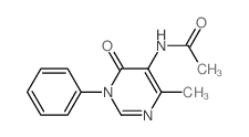 Acetamide,N-(1,6-dihydro-4-methyl-6-oxo-1-phenyl-5-pyrimidinyl)-结构式