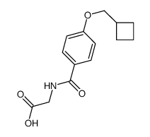 2-[[4-(cyclobutylmethoxy)benzoyl]amino]acetic acid Structure