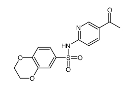 N-(5-acetylpyridin-2-yl)-2,3-dihydro-1,4-benzodioxine-6-sulfonamide Structure