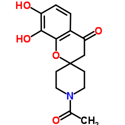 1'-Acetyl-7,8-dihydroxyspiro[chromene-2,4'-piperidin]-4(3H)-one structure