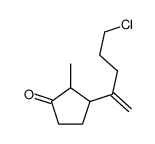 3-(5-chloropent-1-en-2-yl)-2-methylcyclopentan-1-one结构式