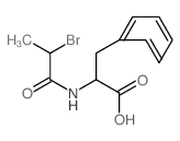 Phenylalanine,N-(2-bromo-1-oxopropyl)- Structure