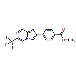 Methyl 4-[6-(trifluoromethyl)imidazo[1,2-a]pyridin-2-yl]benzoate结构式