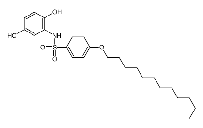 N-(2,5-dihydroxyphenyl)-4-dodecoxybenzenesulfonamide Structure