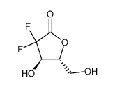 2-Deoxy-2,2-difluoro-D-threo-pentonic acid γ-lactone structure