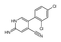 2-amino-5-(2,4-dichlorophenyl)pyridine-4-carbonitrile Structure