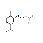 3-(5-Isopropyl-2-methylphenoxy)propanoic Acid Structure