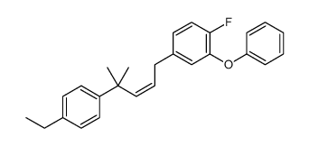 4-[4-(4-ethylphenyl)-4-methylpent-2-enyl]-1-fluoro-2-phenoxybenzene Structure