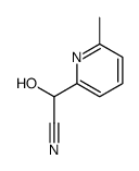 Hydroxy(6-methyl-2-pyridinyl)acetonitrile结构式