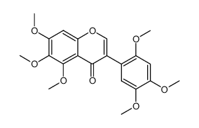 5,6,7-trimethoxy-3-(2,4,5-trimethoxy-phenyl)-chromen-4-one Structure