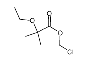 Chloromethyl2-ethoxy-2-methylpropanoate Structure