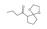 1-(1,4-dioxa-spiro[4.4]non-6-yl)-butan-1-one结构式