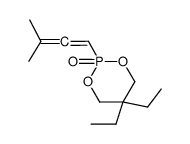 5,5-diethyl-2-(3-methylbuta-1,2-dienyl)-1,3,2-dioxaphosphinane 2-oxide Structure