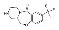 8-(trifluoromethyl)-1,2,3,4,12,12a-hexahydro-6H-pyrazino[2,1-c][1,4]benzoxazepin-6-one Structure