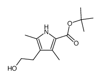 t-butyl 4-(2'-hydroxyethyl)-3,5-dimethylpyrrole-2-carboxylate结构式